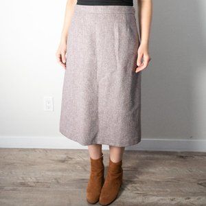 Vintage Wool Mid Length Skirt